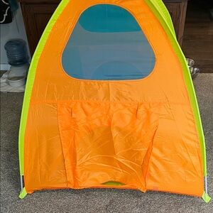 Kids Bright Orange and Neon Green Tent